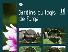 Tablet Screenshot of jardinsdulogisdeforge.com